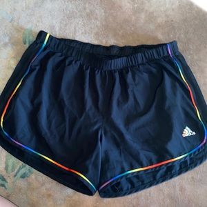 black adidas shorts